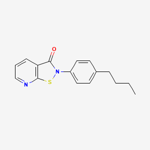 2-(4-Butylphenyl)isothiazolo[5,4-b]pyridin-3(2H)-one chemical structure (CAS 907957-34-0)