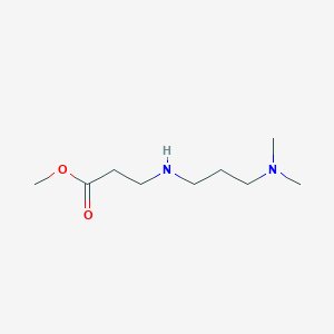 Methyl 3-((3-(dimethylamino)propyl)amino)propanoate chemical structure (CAS 90796-69-3)
