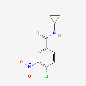 4-Chloro-N-cyclopropyl-3-nitrobenzamide chemical structure (CAS 90797-58-3)
