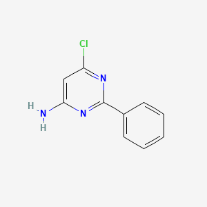 6-Chloro-2-phenylpyrimidin-4-amine chemical structure (CAS 90799-81-8)