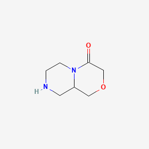 Hexahydropyrazino[2,1-c][1,4]oxazin-4(3H)-one chemical structure (CAS 908066-25-1)