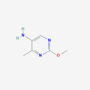 2-Methoxy-4-methylpyrimidin-5-amine chemical structure (CAS 908099-97-8)