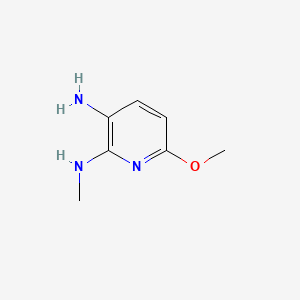 6-Methoxy-N2-methylpyridine-2,3-diamine chemical structure (CAS 90817-34-8)