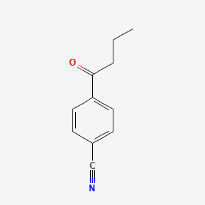 4-Butyrylbenzonitrile chemical structure (CAS 90819-57-1)