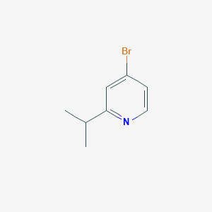 4-Bromo-2-isopropylpyridine chemical structure (CAS 908267-63-0)