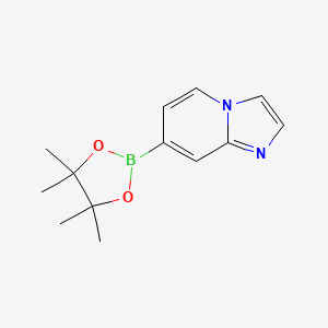 7-(4,4,5,5-Tetramethyl-1,3,2-dioxaborolan-2-yl)imidazo[1,2-a]pyridine chemical structure (CAS 908268-52-0)