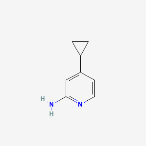 4-Cyclopropylpyridin-2-amine chemical structure (CAS 908269-97-6)