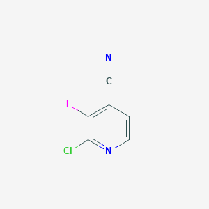 2-Chloro-3-iodoisonicotinonitrile chemical structure (CAS 908279-56-1)