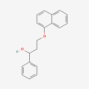 3-(Naphthalen-1-yloxy)-1-phenylpropan-1-ol chemical structure (CAS 908291-72-5)