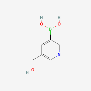 5-(Hydroxymethyl)pyridine-3-boronic Acid chemical structure (CAS 908369-20-0)