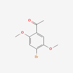 1-(4-Bromo-2,5-dimethoxyphenyl)ethanone chemical structure (CAS 90841-64-8)