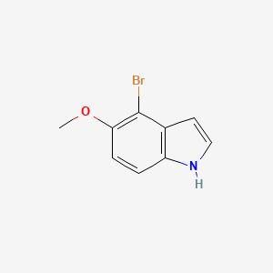 4-Bromo-5-methoxy-1H-indole chemical structure (CAS 90858-86-9)