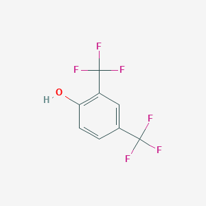 2,4-Ditrifluoromethylphenol chemical structure (CAS 908848-70-4)