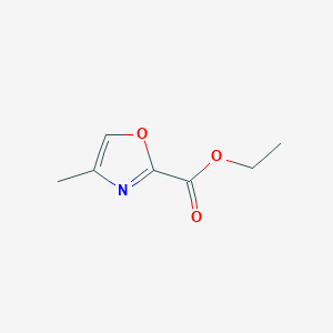 Ethyl 4-methyloxazole-2-carboxylate chemical structure (CAS 90892-99-2)