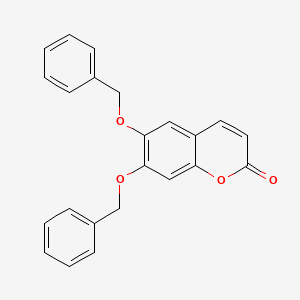 6,7-Bis(benzyloxy)-2H-chromen-2-one chemical structure (CAS 909-84-2)