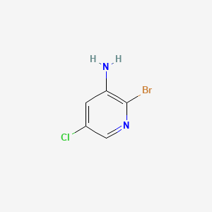 3-Amino-2-bromo-5-chloropyridine chemical structure (CAS 90902-83-3)