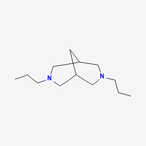 3,7-Dipropyl-3,7-diazabicyclo[3.3.1]nonane chemical structure (CAS 909037-18-9)