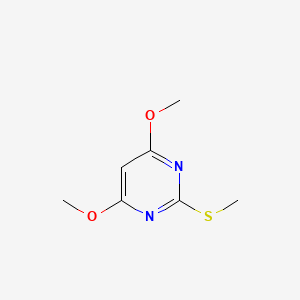 4,6-Dimethoxy-2-(methylthio)pyrimidine chemical structure (CAS 90905-46-7)