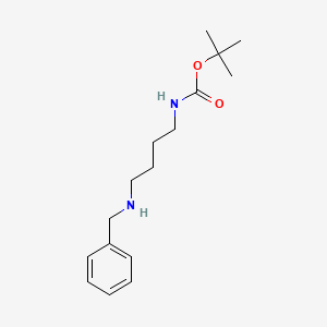 tert-Butyl (4-(benzylamino)butyl)carbamate chemical structure (CAS 90914-09-3)