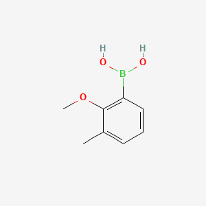 (2-Methoxy-3-methylphenyl)boronic acid chemical structure (CAS 909187-39-9)