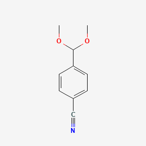 4-(Dimethoxymethyl)benzonitrile chemical structure (CAS 90921-71-4)