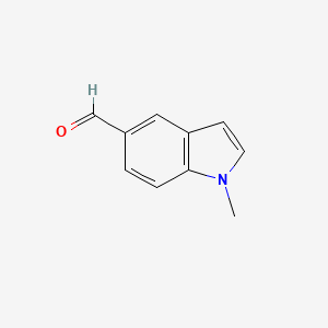 1-Methyl-1H-indole-5-carbaldehyde chemical structure (CAS 90923-75-4)