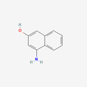 4-Aminonaphthalen-2-ol chemical structure (CAS 90923-80-1)