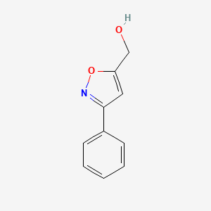 (3-Phenyl-5-isoxazolyl)methanol chemical structure (CAS 90924-12-2)
