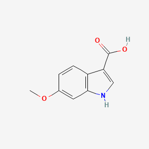 6-Methoxy-3-indolecarboxylic Acid chemical structure (CAS 90924-43-9)