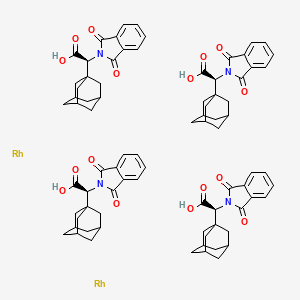 Tetrakis[(S)-(+)-(1-adamantyl)-(N-phthalimido)acetato]dirhodium(II) chemical structure (CAS 909389-99-7)