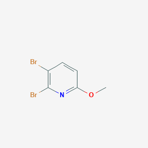 2,3-Dibromo-6-methoxypyridine chemical structure (CAS 909720-21-4)