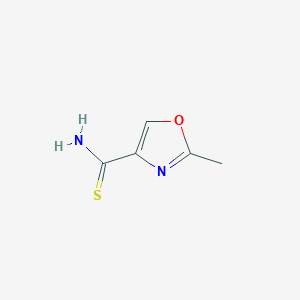 2-Methyloxazole-4-carbothioamide chemical structure (CAS 90980-10-2)