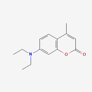 7-(Diethylamino)-4-methyl-2H-chromen-2-one chemical structure (CAS 91-44-1)