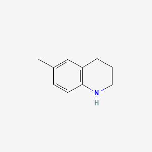 1,2,3,4-Tetrahydro-6-methylquinoline chemical structure (CAS 91-61-2)