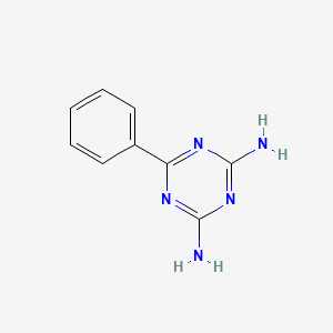 2,4-Diamino-6-phenyl-1,3,5-triazine chemical structure (CAS 91-76-9)