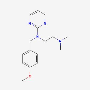 N1-(4-Methoxybenzyl)-N2,N2-dimethyl-N1-(pyrimidin-2-yl)ethane-1,2-diamine chemical structure (CAS 91-85-0)