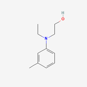 2-(Ethyl(m-tolyl)amino)ethanol chemical structure (CAS 91-88-3)