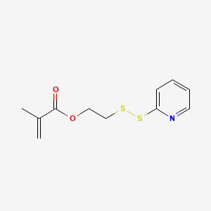 2-(Pyridin-2-yldisulfanyl)ethyl methacrylate chemical structure (CAS 910128-59-5)