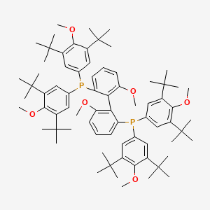 (S)-(+)-2,2'-Bis[di(3,5-di-t-butyl-4-methoxyphenyl)phosphino]-6,6'-dimethoxy-1,1'-biphenyl chemical structure (CAS 910134-30-4)
