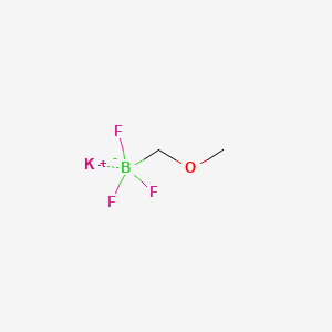 Potassium trifluoro(methoxymethyl)borate chemical structure (CAS 910251-11-5)