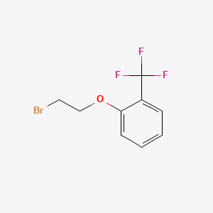 1-(2-Bromoethoxy)-2-(trifluoromethyl)benzene chemical structure (CAS 910468-48-3)