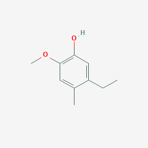 5-Ethyl-2-methoxy-4-methylphenol chemical structure (CAS 91055-37-7)