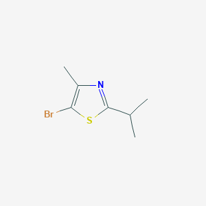 5-Bromo-2-isopropyl-4-methylthiazole chemical structure (CAS 910552-70-4)