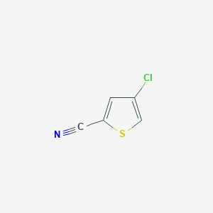4-Chlorothiophene-2-carbonitrile chemical structure (CAS 910553-55-8)