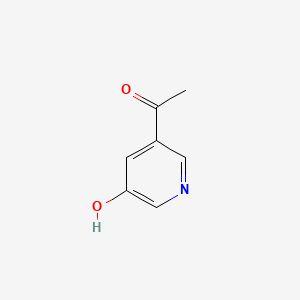 1-(5-Hydroxypyridin-3-yl)ethanone chemical structure (CAS 910649-57-9)