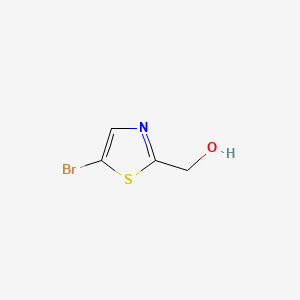 (5-Bromothiazol-2-yl)methanol chemical structure (CAS 911052-85-2)