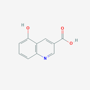 5-Hydroxyquinoline-3-carboxylic acid chemical structure (CAS 911108-90-2)