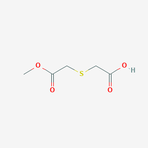 2-[(2-Methoxy-2-oxoethyl)sulfanyl]acetic acid chemical structure (CAS 91114-48-6)
