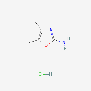 4,5-Dimethyloxazol-2-amine hydrochloride chemical structure (CAS 91114-85-1)