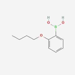2-Butoxyphenylboronic acid chemical structure (CAS 91129-69-0)